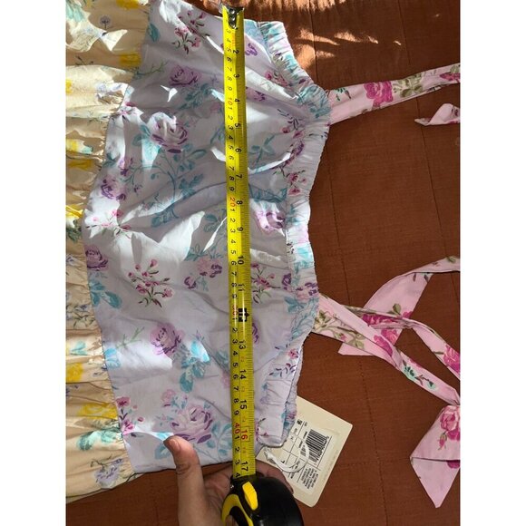 NWT LoveShackFancy Target Jeanne Tie Strap Floral Tiered Dress Large L Womens - Picture 10 of 12